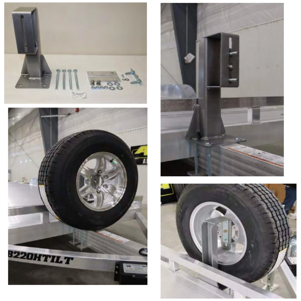 Aluma Trailers Manufacturing Aluma 6" 5 Bolt Vertical Spare Tire