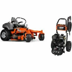 Echo Husqvarna MZ 61 Zero Turn Mower Combo Deal PW-3100 Pressure Washer