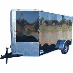 Cynergy Cargo LLC CY204 Cynergy 6x12 Enclosed Trailer SA Black