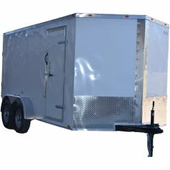 Cynergy Cargo LLC CY214 Cynergy 7x12 Enclosed Trailer TA White