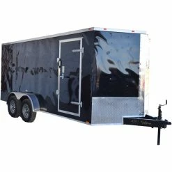 Cynergy Cargo LLC CY219 Cynergy 7x16 Enclosed Trailer TA Black