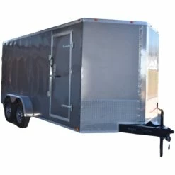 Cynergy Cargo LLC CY220 Cynergy 7x16 Enclosed Trailer TA Pewter