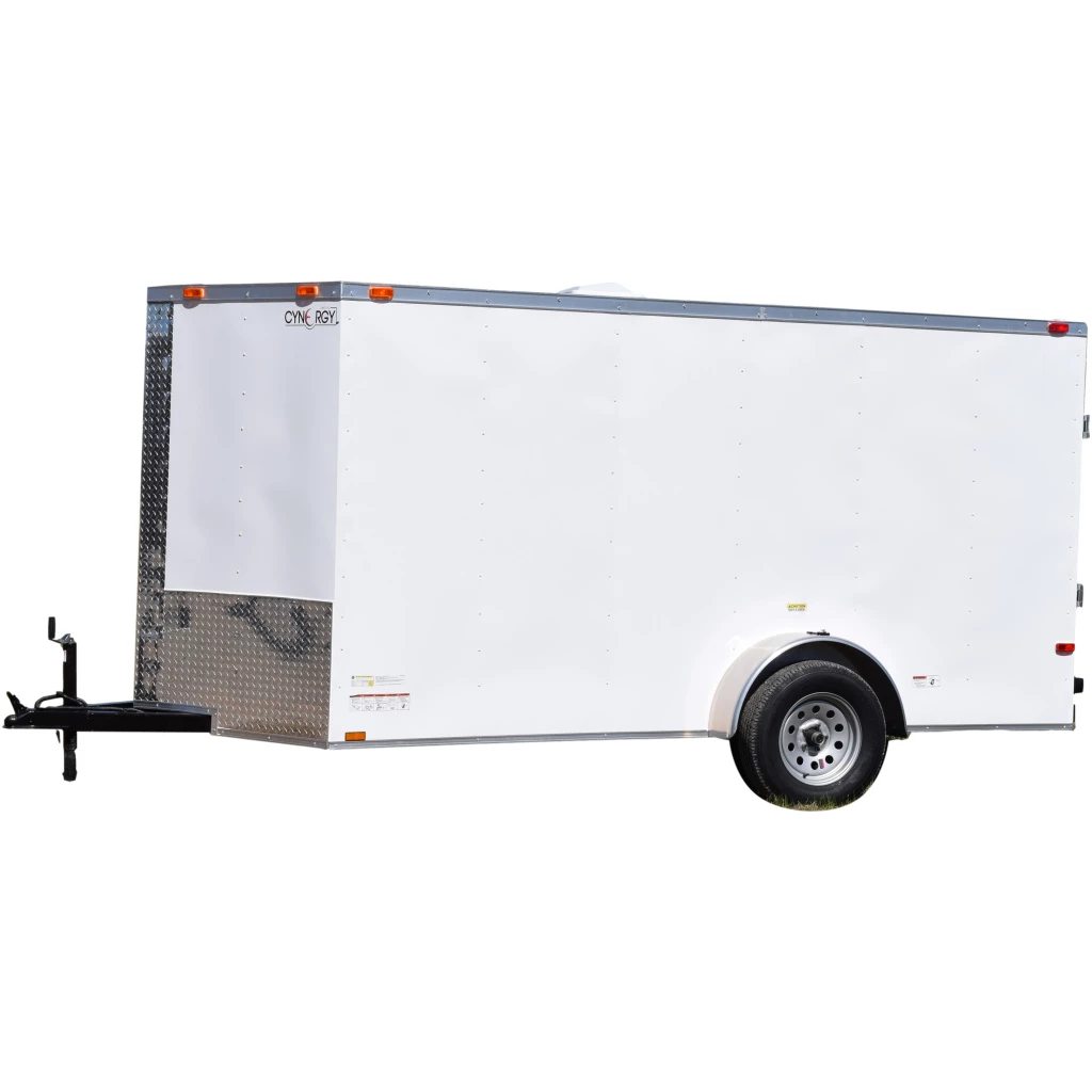 Cynergy Cargo LLC CY208 Cynergy 6x12 Enclosed Trailer SA Basic White 3 Cynergy Cargo LLC CY208 Cynergy 6x12 Enclosed Trailer SA Basic White