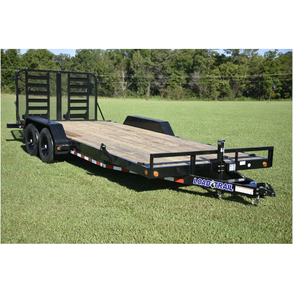 Load Trail LLC LT612 Load Trail 7X20 Car Hauler 10K W/ Split Ramps 2 Load Trail LLC LT612 Load Trail 7X20 Car Hauler 10K W/ Split Ramps