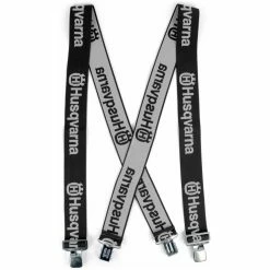Husqvarna Clip Suspenders Gray OEM #596297801